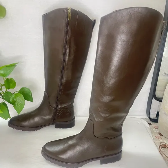 Nordstrom Chocolate‎ Brown Oliver Boots NWOT Leather Tall Boots