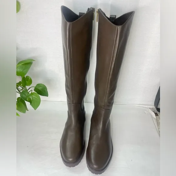 Nordstrom Chocolate‎ Brown Oliver Boots NWOT Leather Tall Boots