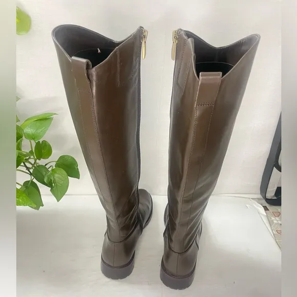 Nordstrom Chocolate‎ Brown Oliver Boots NWOT Leather Tall Boots