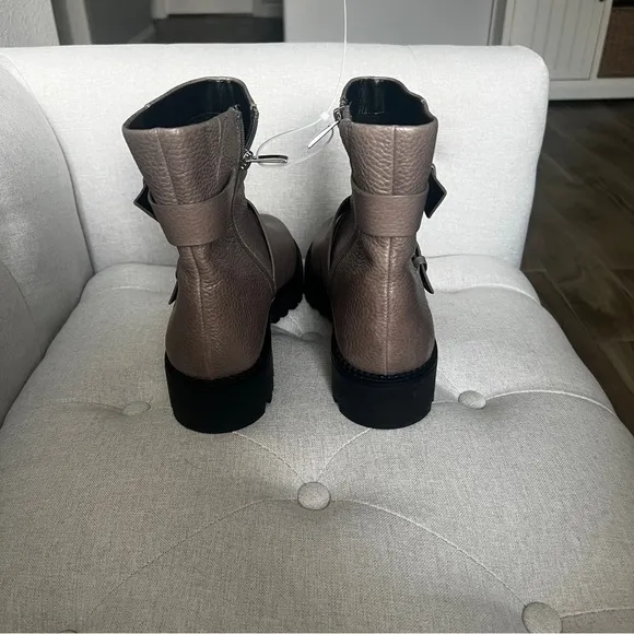 NORDSTROM NWT Macombs Water Resistant Leather Moto Boots SIZE 10