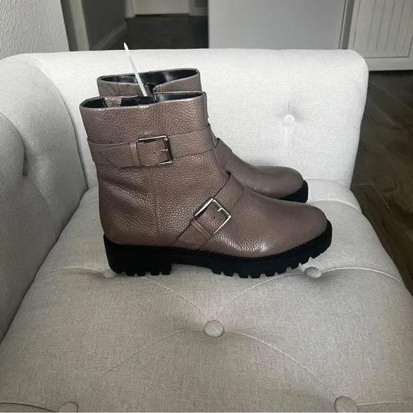 NORDSTROM NWT Macombs Water Resistant Leather Moto Boots SIZE 10