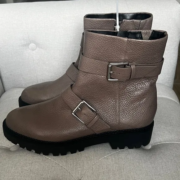 NORDSTROM NWT Macombs Water Resistant Leather Moto Boots SIZE 10