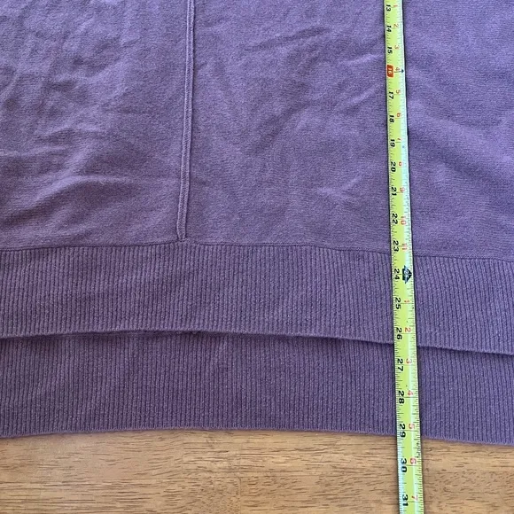 Nordstrom Rib Wool Cashmere Taupe Chestnut Poncho Cozy Comfy One Size