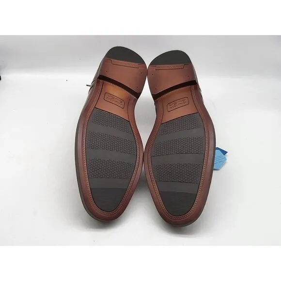 Nunn Bush Brown Leather Oxford Mens Dress Shoes W/Comfort Gel Sole 10.5M