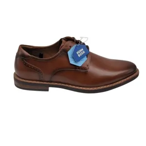 Nunn Bush Brown Leather Oxford Mens Dress Shoes W/Comfort Gel Sole 10.5M