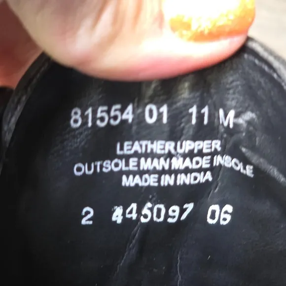 Nunn Bush Dress Shoes Mens 11M Black Black Leather Derby Cap Toe Formal Business