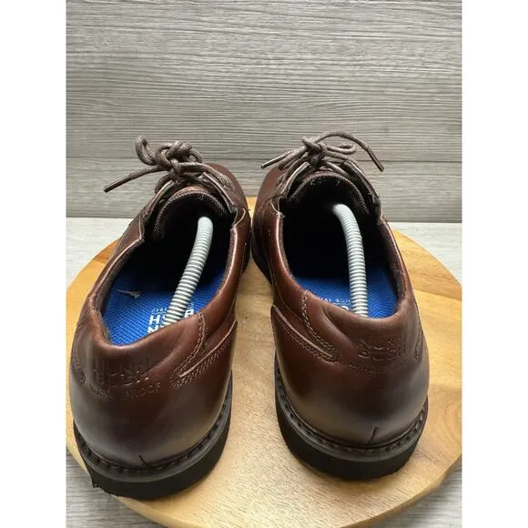 Nunn Bush Mens Denali Plain Toe Shoes Comfort Gel Oxford Brown Leather Men’s 11W