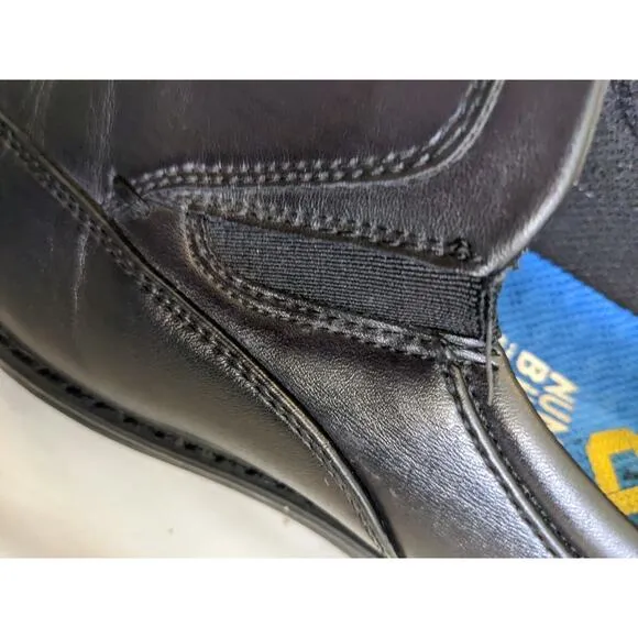 Nunn Bush Men's Work Waterproof Slip-On Black Size 8 1/2 Comfort Non-slip Shoes