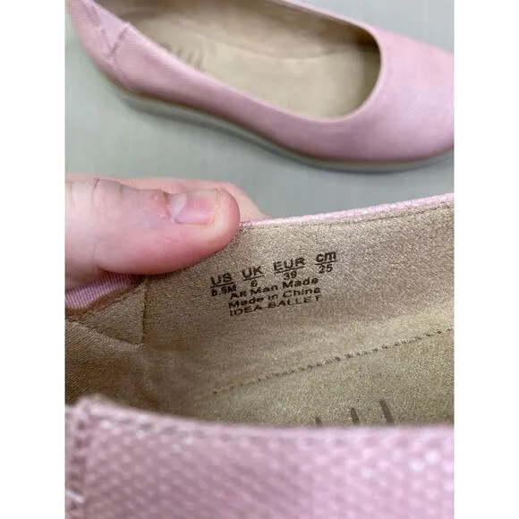 NWB Womens SOUL Naturalizer Idea-Ballet Flats, Pink, sz 8.5, 90$