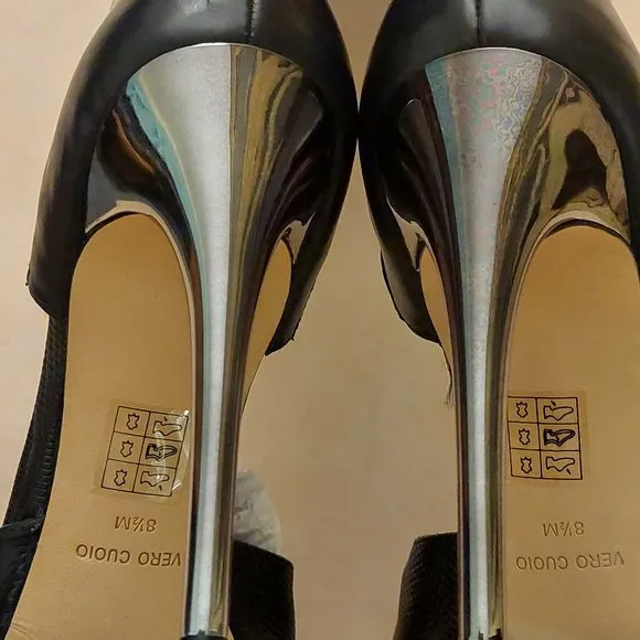 NWOB BCBGMAXAZARIA Concorde Stampede Over the Knee Black Leather Lizard B…