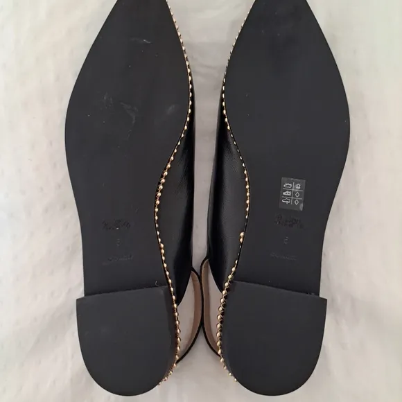 NWOB COACH Women’s Vae Leather Skimmer Size 5 B Color Black