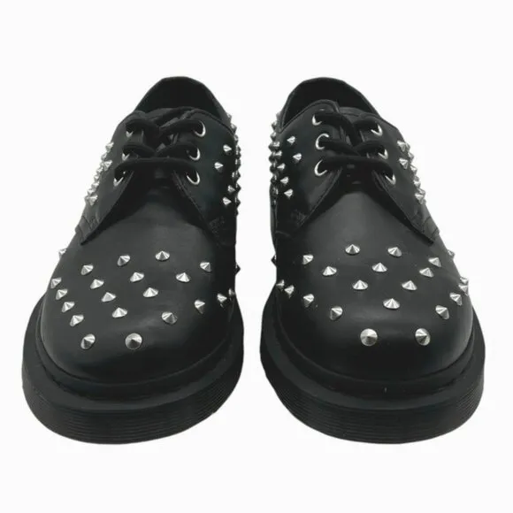 NWOB Dr Doc Martens 1461 Stud Wanama Leather Lace Up Oxfords Shoes M7 W8 Studded