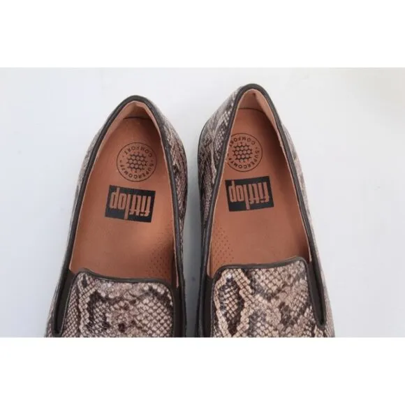 Nwob fitflop superskate slip on loafer shoes leather womens 6