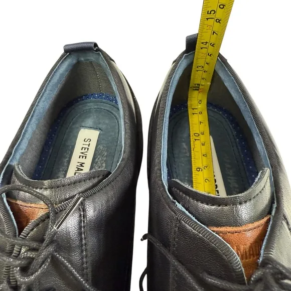 NWOB Steve Madden Salete Black Lace-Up Derby Men’s Size 11