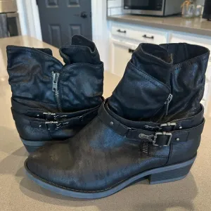 NWOB! Torrid Moto Boots Side Zip Buckles