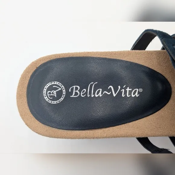 NWOT Bella Vita Koraline Suede Leather Slide Sandal Open Toe‎ Wedge Women 10N