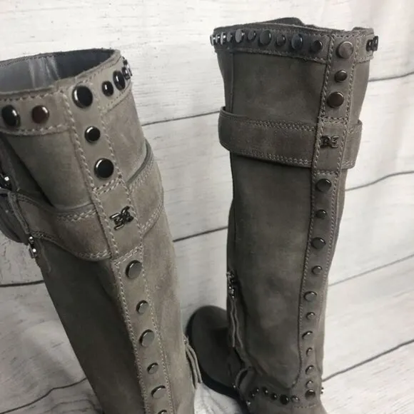 Nwot Sam Edelman Women’s Deryn Gray Boots Size 6.5
