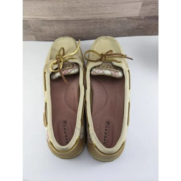 NWOT Sperry Pink Plaid Loafers