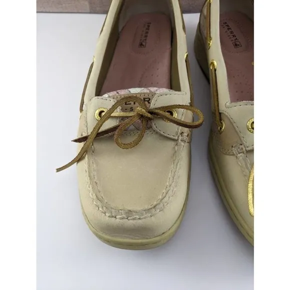 NWOT Sperry Pink Plaid Loafers