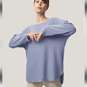 NWT 100% Cashmere Boatneck Sweater (Dusty Blue) - Gentle Herd