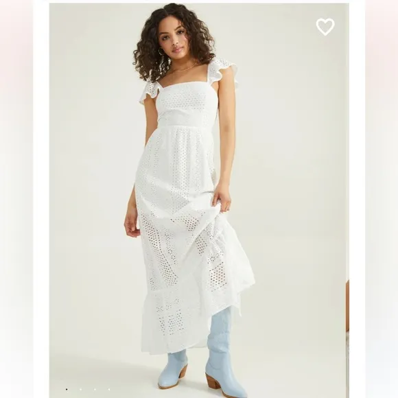 NWT Altar’d State Grace Eyelet Maxi Dress
