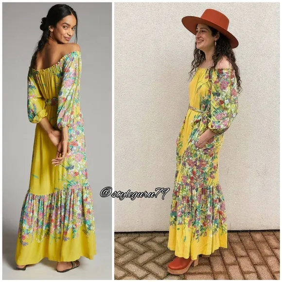 NWT, Anthropologie, Eliora Off-The-Shoulder  Dress