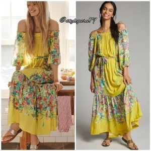 NWT, Anthropologie, Eliora Off-The-Shoulder  Dress