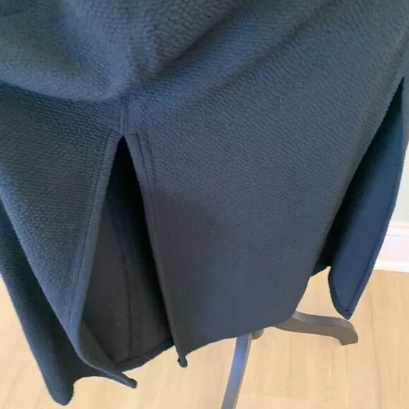 NWT Anthropologie Maeve Split Button Midi maxi skirt nautical stretch black 12