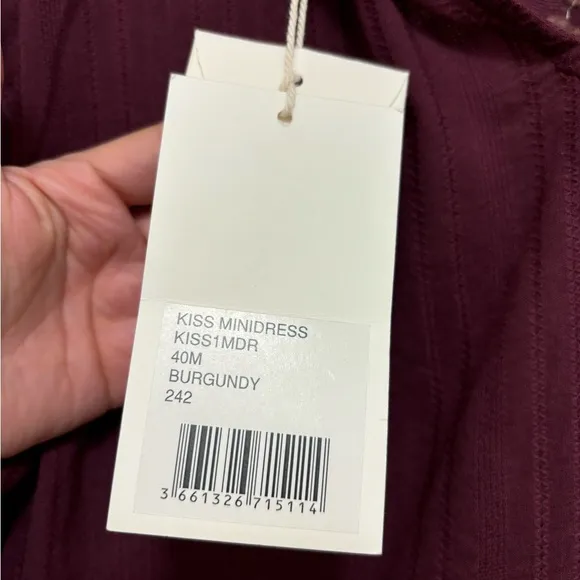 NWT ANTIK BATIK Burgundy Kiss Mini Dress