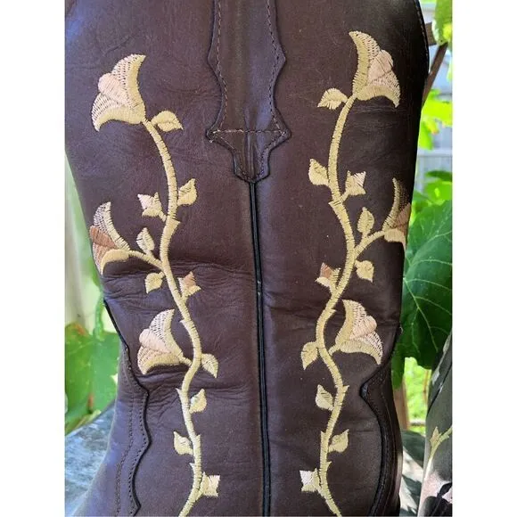 NWT Blazer Boots Romero Bros Embroidered Floral Western Cowgirl 8.5