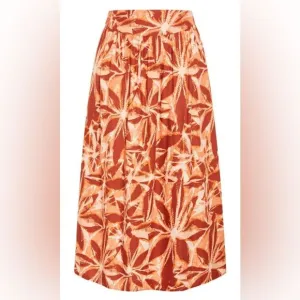 NWT- City Chic- Tully Skirt - rust floral maxi skirt- size 20