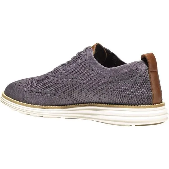 NWT Cole Haan Mens Original Grand Stitchlite Oxford Round Toe Shoes,grey-Sz 9.5
