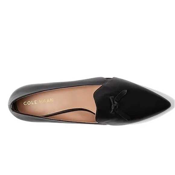 NWT Cole Haan Women's Viola Skimmer Ballet Flat, Black Leather-Size 11