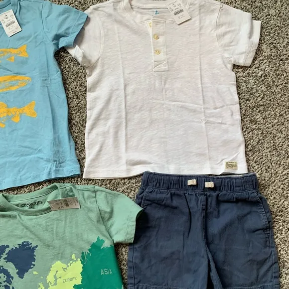 NWT Crewcuts Boys Graphic Tees Lot Of 8 Items Size XS 4 5 Summer Spring
