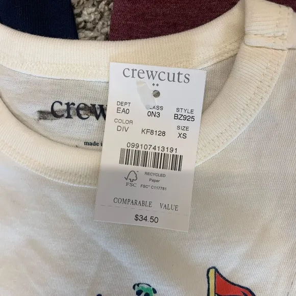 NWT Crewcuts Boys Graphic Tees Lot Of 8 Items Size XS 4 5 Summer Spring