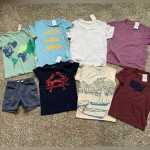 NWT Crewcuts Boys Graphic Tees Lot Of 8 Items Size XS 4 5 Summer Spring