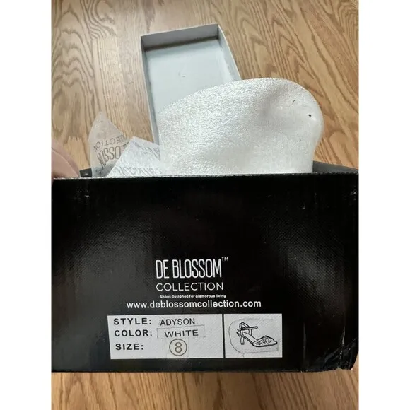 NWT De Blossom Collection Sandals, Heels, Shoes Size 8 Adyson Open Toe NewInBox
