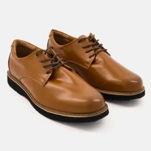 NWT Deer Stags Walkmaster Lace Up Formal Shoes Dark Tan Mens 11.5 Wide