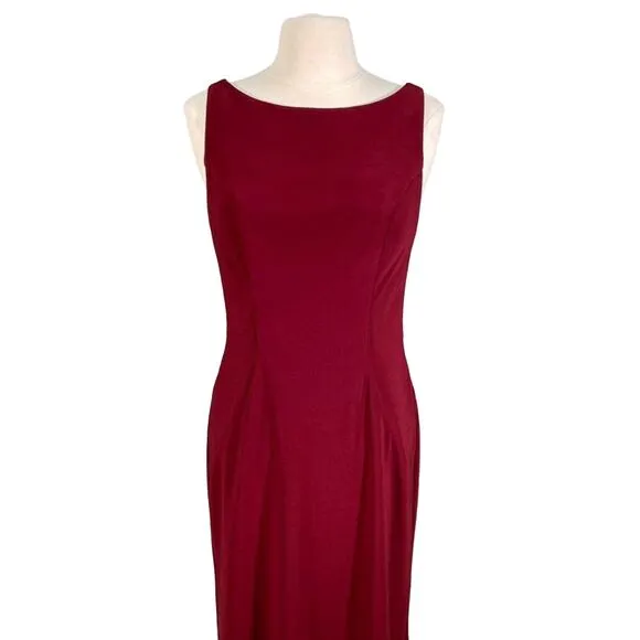NWT FAVIANA Illusion Lowback Wine Color Mini Dress size 10 , Party Formal