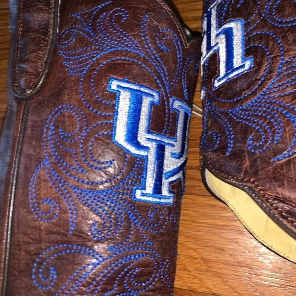 NWT Gameday cowboy boots size 6 leather Kentucky university brown blue college