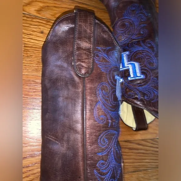 NWT Gameday cowboy boots size 6 leather Kentucky university brown blue college