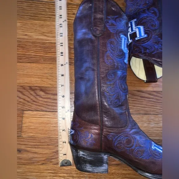 NWT Gameday cowboy boots size 6 leather Kentucky university brown blue college