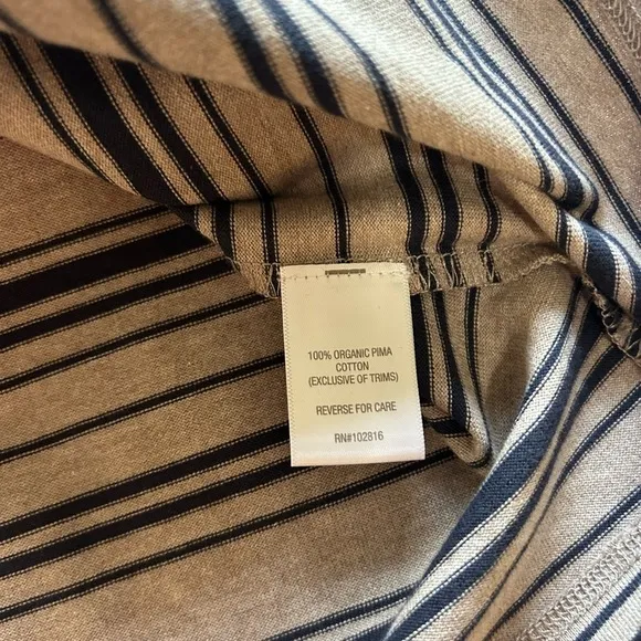 NWT Garnet Hill Organic-Cotton Bateau-Neck Dress Size 12
