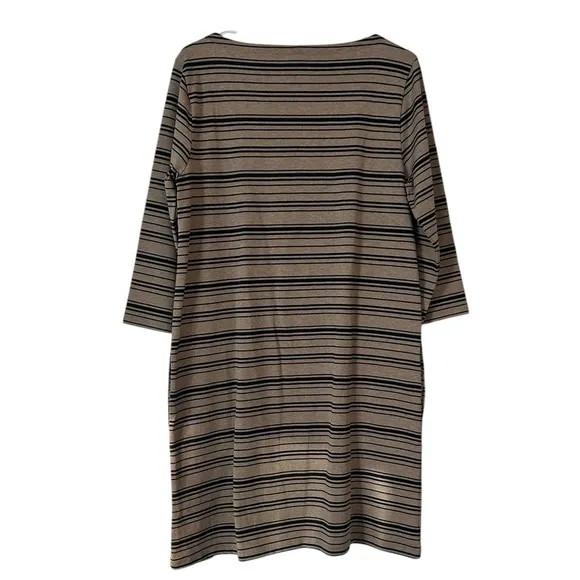 NWT Garnet Hill Organic-Cotton Bateau-Neck Dress Size 12