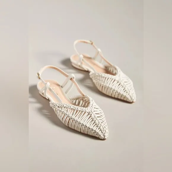 NWT Guilhermina Woven Flats