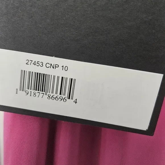 NWT Ieena for Mac Duggal Pink Jersey One Shoulder Draped Back Gown SZ 10