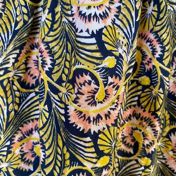 NWT J. Crew Collection Oahu tiered deep v maxidress navy Dandelion Swirl…