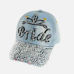 NWT Jean Bride Runabout Baseball Cap Wedding Bridal Bridesmaids
