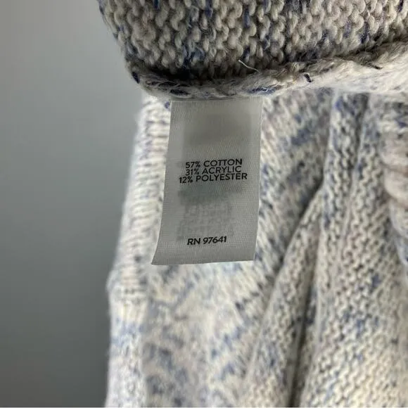 NWT J.JILL Pure Jill Marled Boat-Neck Knit Sweater Medium