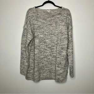 NWT J.JILL Pure Jill Marled Boat-Neck Knit Sweater Medium